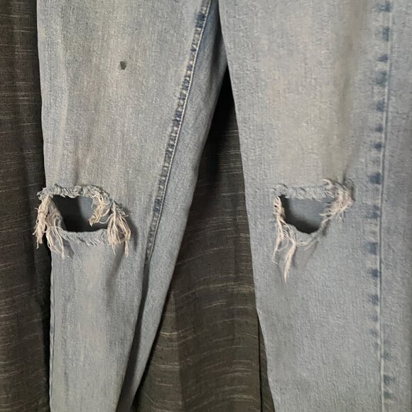 Wild Fable Super High Rise Mom Jean with Ripped Knees Size 0 READ - Picture 3 of 11